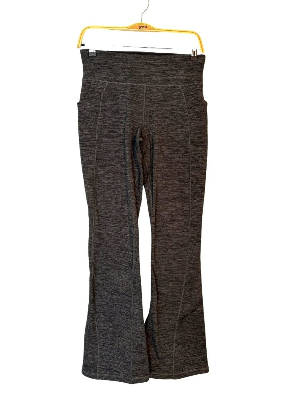 Title Nine Crash Fleece Lined Flare Pants Heathered Gray Size S